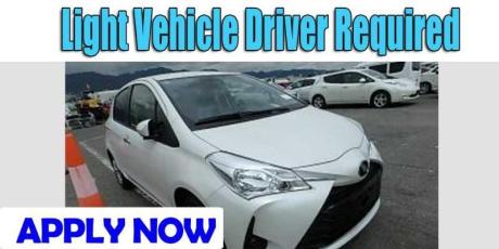 Light Vehicle Driver Required