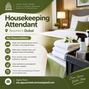Housekeeping Attendant Required in Dubai