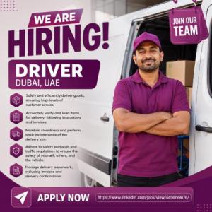 Driver Required in Dubai