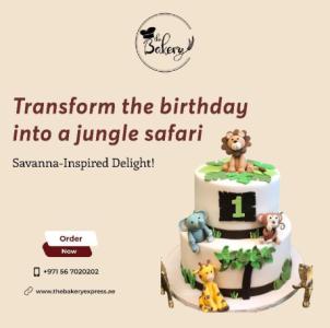 Bring the Safari to the Celebration with a Gorgeous Animal-Themed Cake!