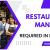 Restaurant Manager Required in Dubai