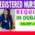 Registered Nurse - Operation Theatre Required in Dubai