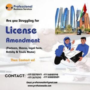 ARE YOU LOOKING A LICENSE AMENDMENT SERVICES? CONTACT US!