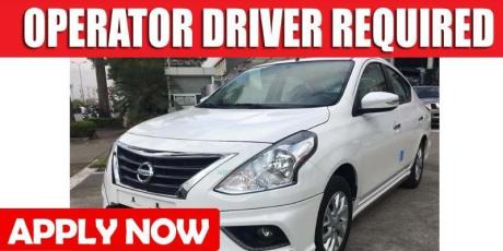 OPERATOR DRIVER REQUIRED