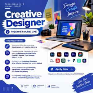Creative Designer Required in Dubai