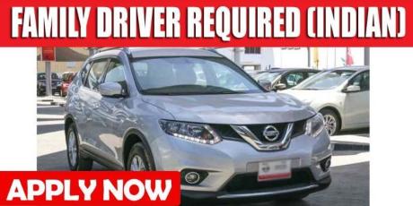 FAMILY DRIVER REQUIRED (INDIAN)
