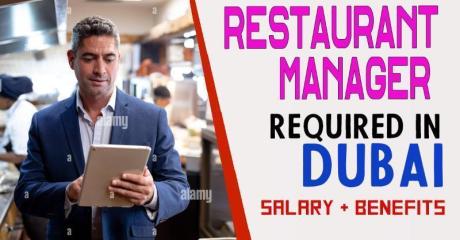 Restaurant Manager Required in Dubai