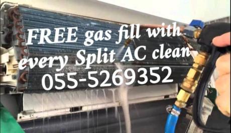 ac repair in sharjah at low cost 055-269352 cleaning and gas maintenance fixing handyman service