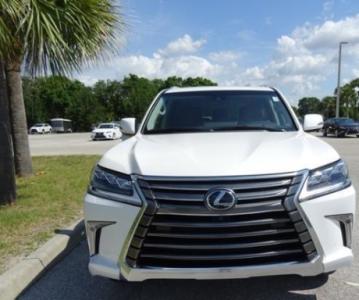 Lexus LX 570 white 2016
