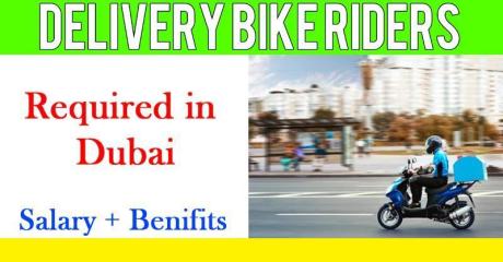 Delivery Bike Riders Required in Dubai