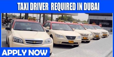 TAXI DRIVER REQUIRED IN DUBAI