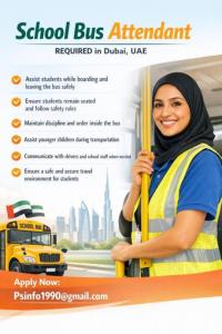 School Bus Attendant Required in Dubai