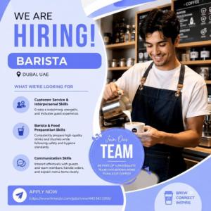 Barista Requirerd in Dubai