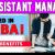 Assistant Manager Required in Dubai