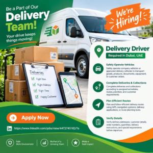 Delivery Driver Required in Dubai