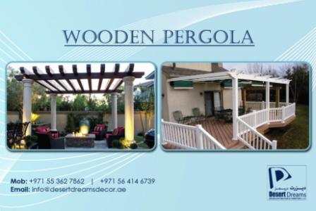 Garden Wooden Pergola Uae | Wooden Decking | Outdoor Pergola | Pergola Manufacturers in Uae.