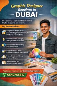 Graphic Designer Required in Dubai