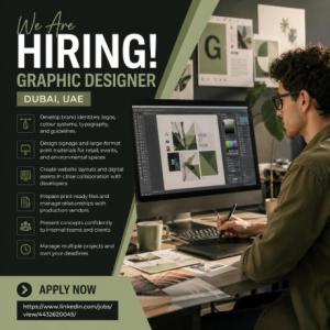Graphic Designer Required in Dubai