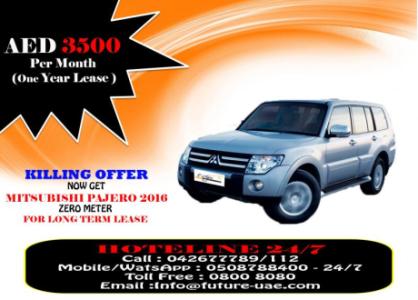 MITSUBISHI PAJERO 2016 BRAND NEW FOR JUST AED 3500 PER MONTH ON 1 YEAR LEASE