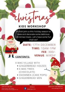 Christmas Baking Workshop for kids