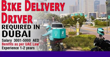 Bike Delivery Driver Required in Dubai