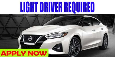 LIGHT DRIVER REQUIRED DRIVER REQUIRED