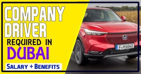 COMPANY DRIVER REQUIRED IN DUBAI