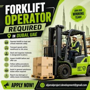 Forklift Operator Required in Dubai