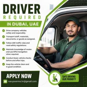 Driver Required in Dubai