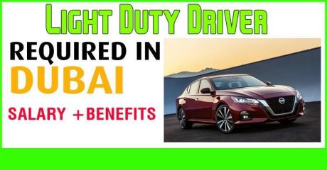 Light Duty Driver (Manual gear) Required in Dubai