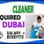 Cleaner Required in Dubai