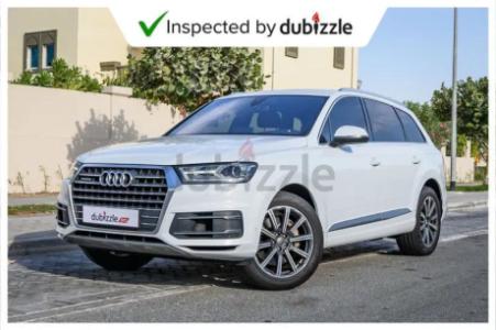 AED2381/month | 2016 Audi Q7 46TFSI Quattro 3.0L | Full Audi Service History | 7 Seater | GCC Specs