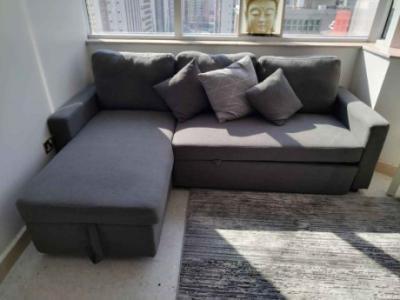 L shape sofa bed -