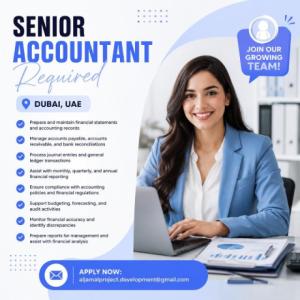 Senior Accountant Required in Dubai