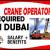 CRANE OPERATOR REQUIRED IN DUBAI