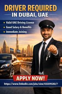 Driver Required in Dubai