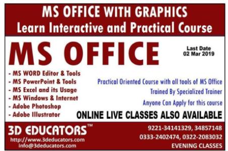 MS Office with Graphics Designing