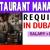 Restaurant Manager Required in Dubai