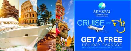 Get a FREE holiday ticket for service spent from Semsem International