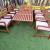 Ikea outdoor extendable dining table with 8 armchairs