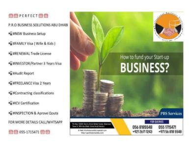 NEW BUSINESS SERVICES-CONSULTANT IN ABU DHABI