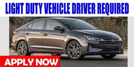 LIGHT DUTY VEHICLE DRIVER REQUIRED
