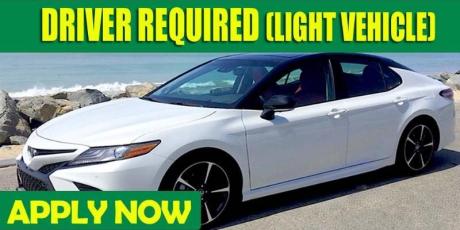 DRIVER REQUIRED (LIGHT VEHICLE)