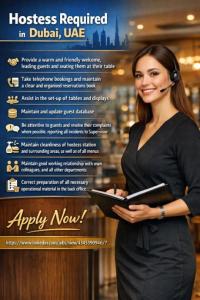 Hostess Required in Dubai