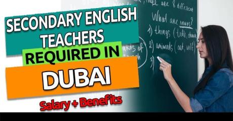 Secondary English Teachers Required in Dubai
