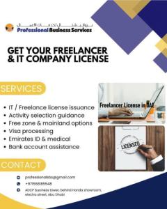 GET YOUR FREELANCER & IT COMPANY LICENSE