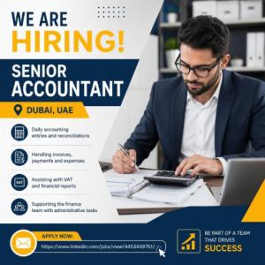 Senior Accountant Required in Dubai