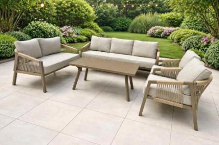 Sofa set aluminium rope style outdoor furniture garden furniture