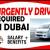 URGENTLY DRIVER REQUIRED IN DUBAI