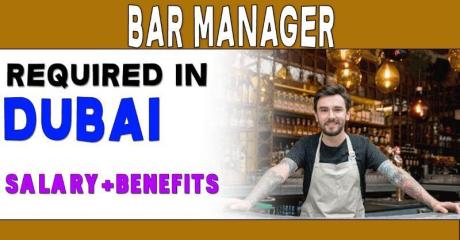 Bar Manager Required in Dubai